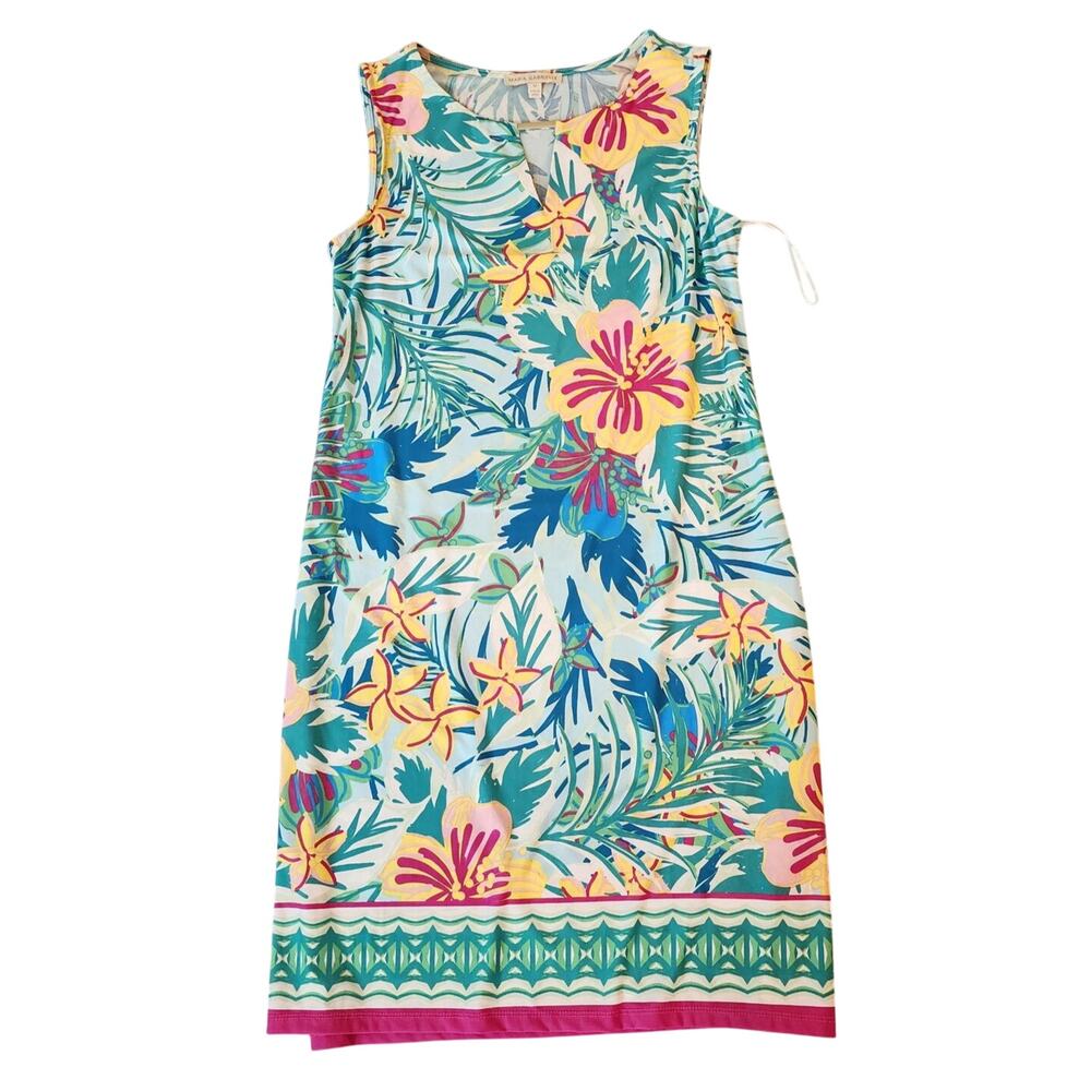 Resort Wear Summer Dress Sleeveless Colorful 
Size Medium